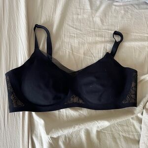 Honeylove wireless bra lace black